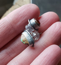 Load image into Gallery viewer, Mexican opal rustic mismatched stud earrings