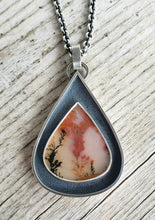 Load image into Gallery viewer, Natural dendritic agate shadowbox pendant in chunky sterling silver